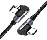 Ugreen 90� dobbeltvinklet USB-C til USB-C-kabel 60W
