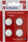 Verbatim Premium litiumbatteri CR2032 4-pakke