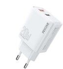 Wekome Vegglader 20W USB-C og USB-A PD