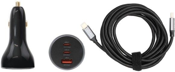 Brodit Billaddare med 3m Typ-C till Typ-C kabel 217229