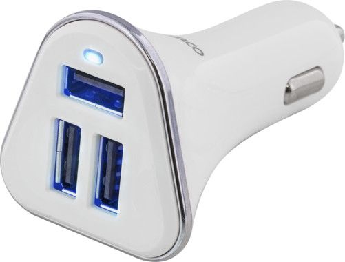 Deltaco Billaddare 3xUSB (12/24V)