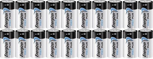 Energizer Max Plus D-batterier 20-pack