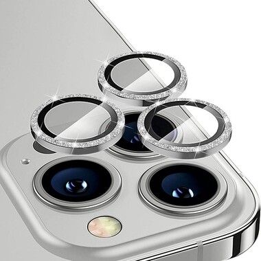 Enkay Glitter Ring Lens Protector (iPhone 15 Pro/15 Pro Max)
