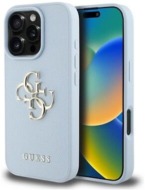 Guess Grained 4G Logo Case (iPhone 16 Pro)