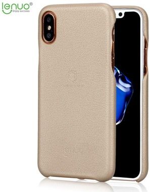 Lenuo Music Leather Case (iPhone X) - brun