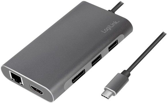 LogiLink USB 3.2 Gen 1 USB-C Docking Station 8-port