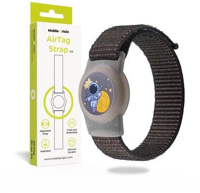 Mobile Origin AirTag Strap Black Cosmonaut