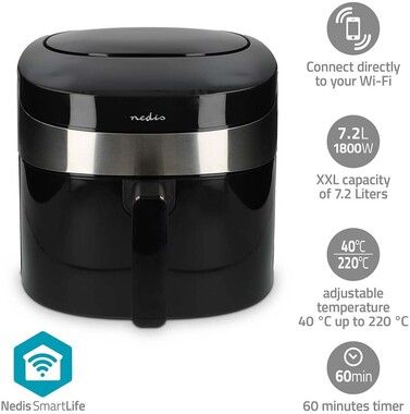 Nedis SmartLife Wi-Fi Hot Air Fryer XXL