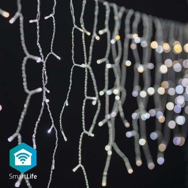 Nedis SmartLife Wifi Warm & Cold White Icicle Lights