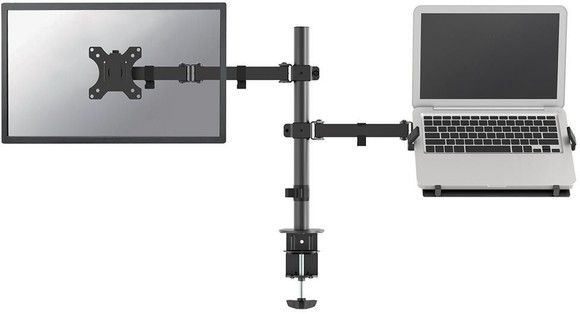 Neomounts Desk Mount Screen And Notebook Desk 