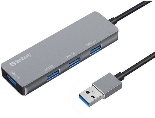 Sandberg USB-A Hub 1xUSB3.0+3x2.0 Saver