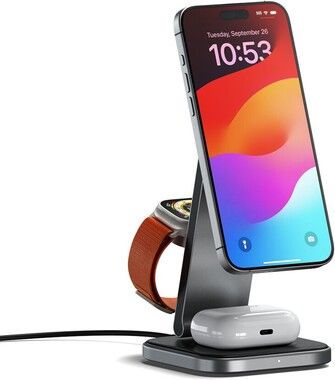 Satechi 3-in-1 Foldable Qi2 Wireless Charging Stand