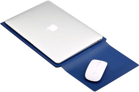 Soyan Apple Macbook Leather Pouch Case 13" - Rosa