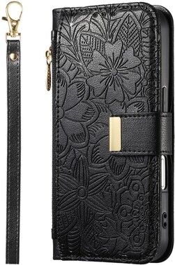 Trolsk Blommigt Pl�nboksfodral (iPhone 15 Pro Max)