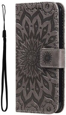 Trolsk Imprint Dahlia Flower Wallet (iPhone 15 Pro Max)