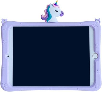 Trolsk Kids Case with strap - Cute Purple Unicorn (iPad 9,7)