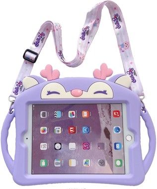 Trolsk Kids Case with strap - Purple Deer (iPad mini 5/4)