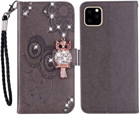 Trolsk Rhinestone Owl Wallet (iPhone 14 Pro)