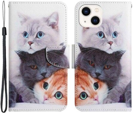 Trolsk Three Cats Wallet (iPhone 14)