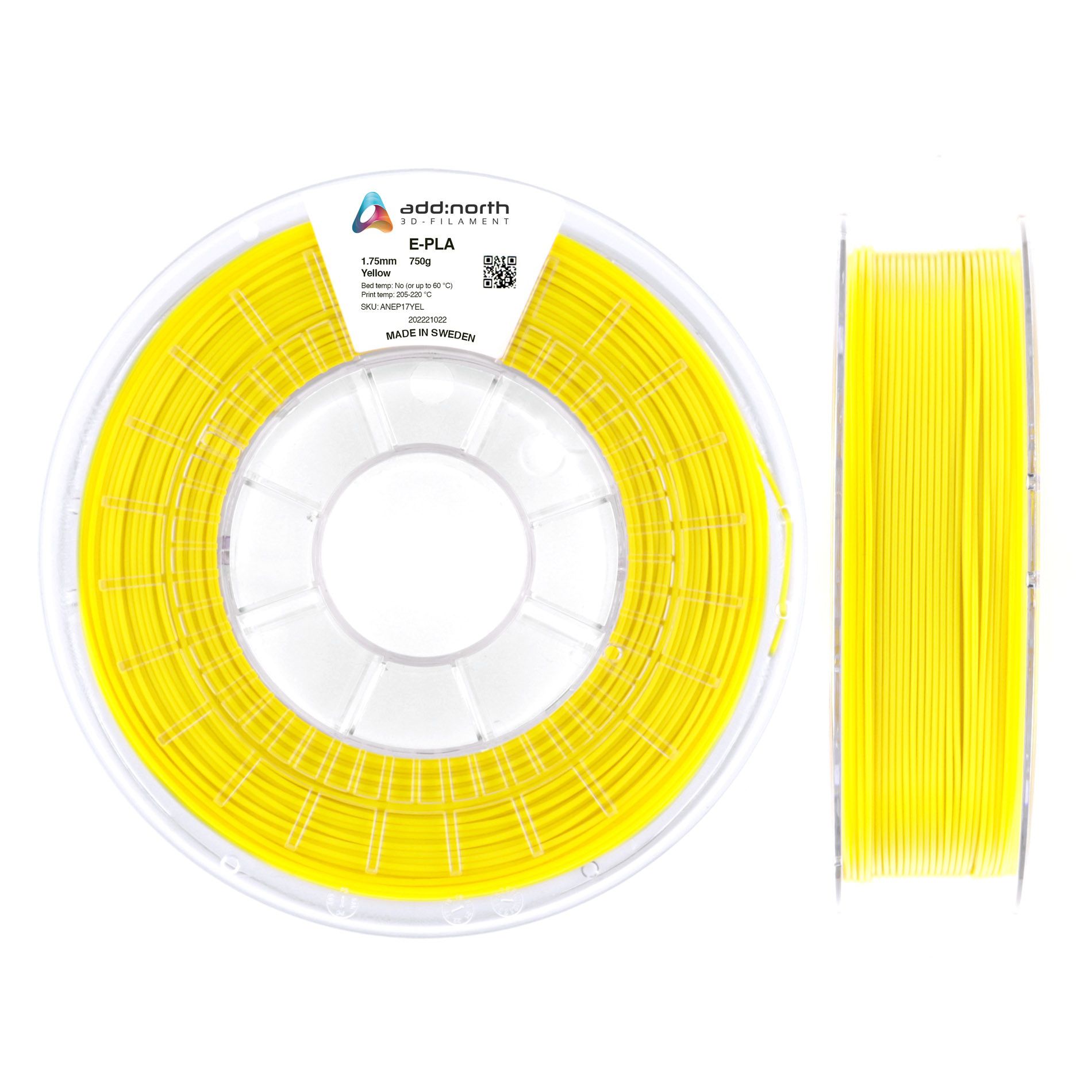 ADDNORTH E-PLA - yellow - PLA filament