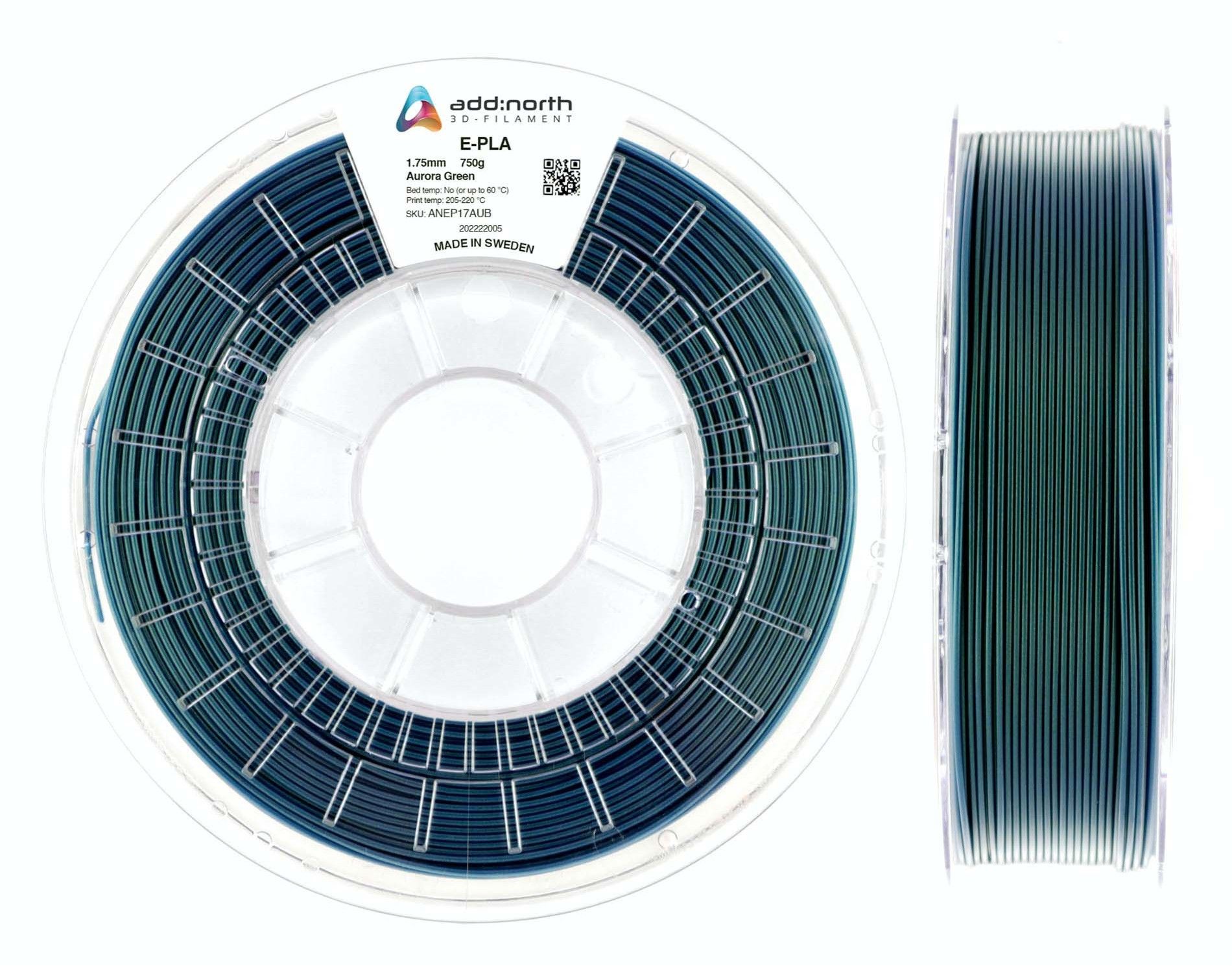 Addnorth E-pla – 1,75 Mm – 750 G Aurora Grønn