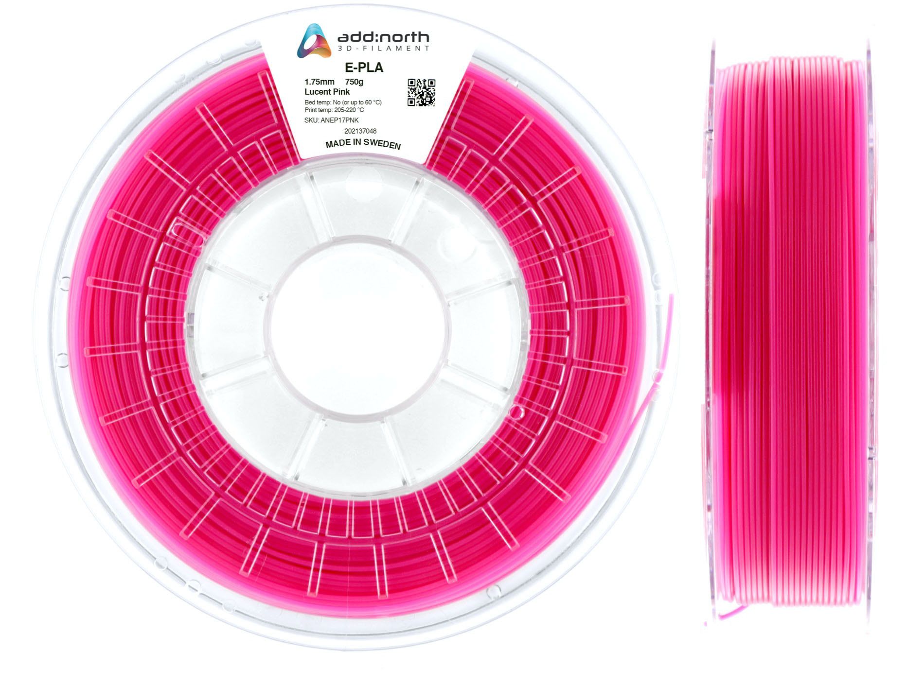 add:north E-PLA 1,75mm (0,75 kg) - Rosa