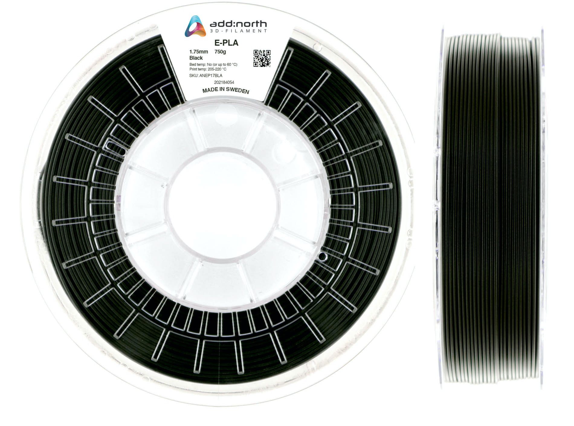 Addnorth E-pla – 1,75 Mm – 750 G Svart