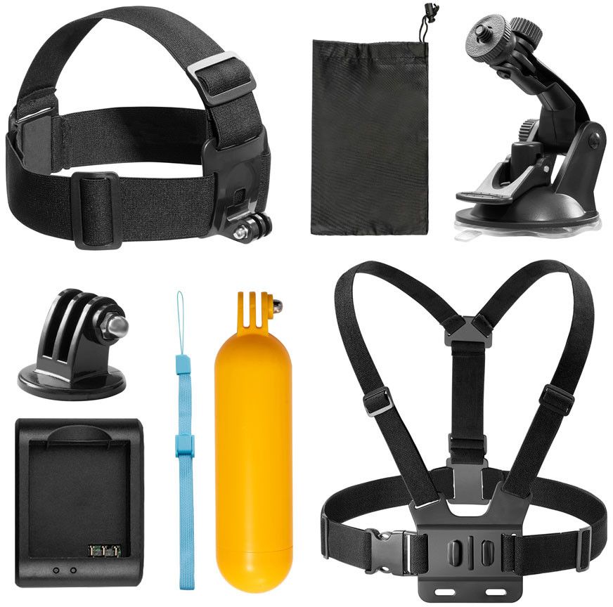 Akaso Action Camera accessories - 7 pieces