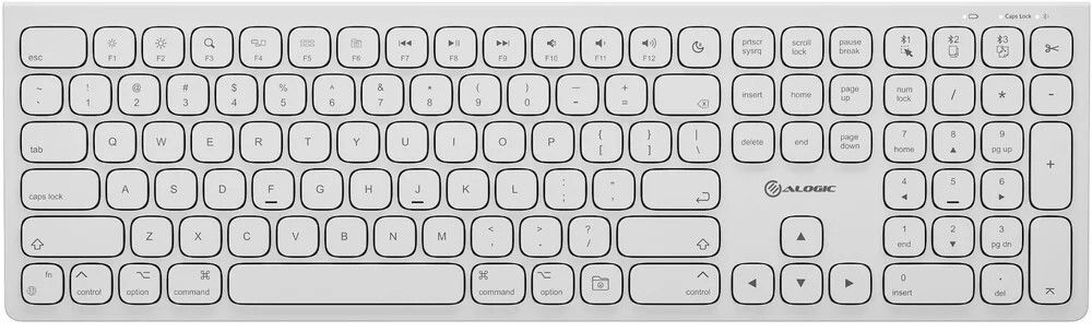 Alogic Echelon USB-C oppladbart Bluetooth-tastatur i full størrelse