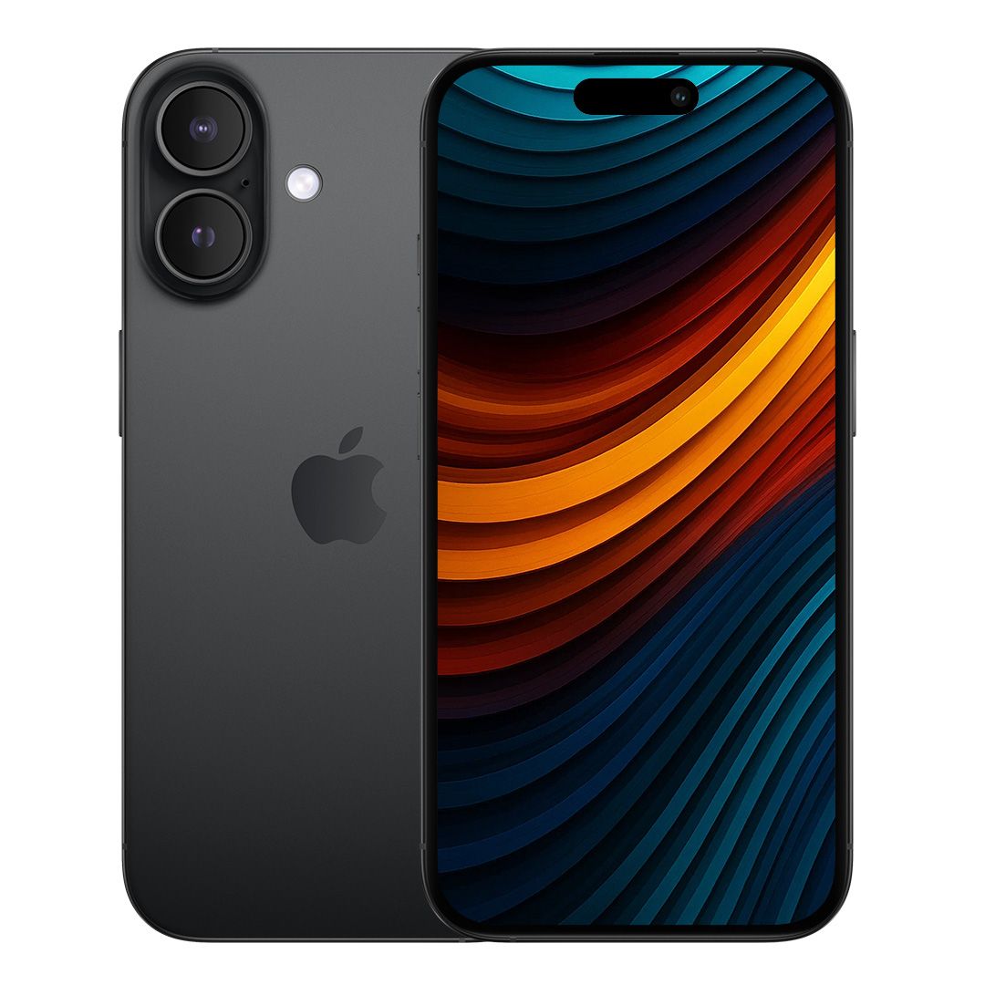 Brukt iPhone 16 med garanti - Utmärkt kosmetisk betingelse - 128GB - Svart