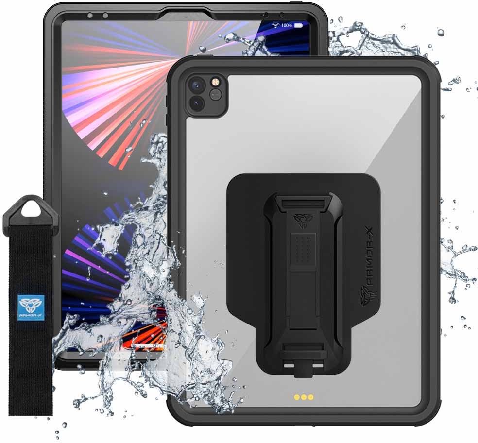 Armor-x Vanntett Deksel Ipad Pro 12.9" 3rd Gen, Ipad Pro 12.9" 4th Gen, Ipad Pro 12.9" 5th Gen, Ipad Pro 12.9" 6th Gen Sort