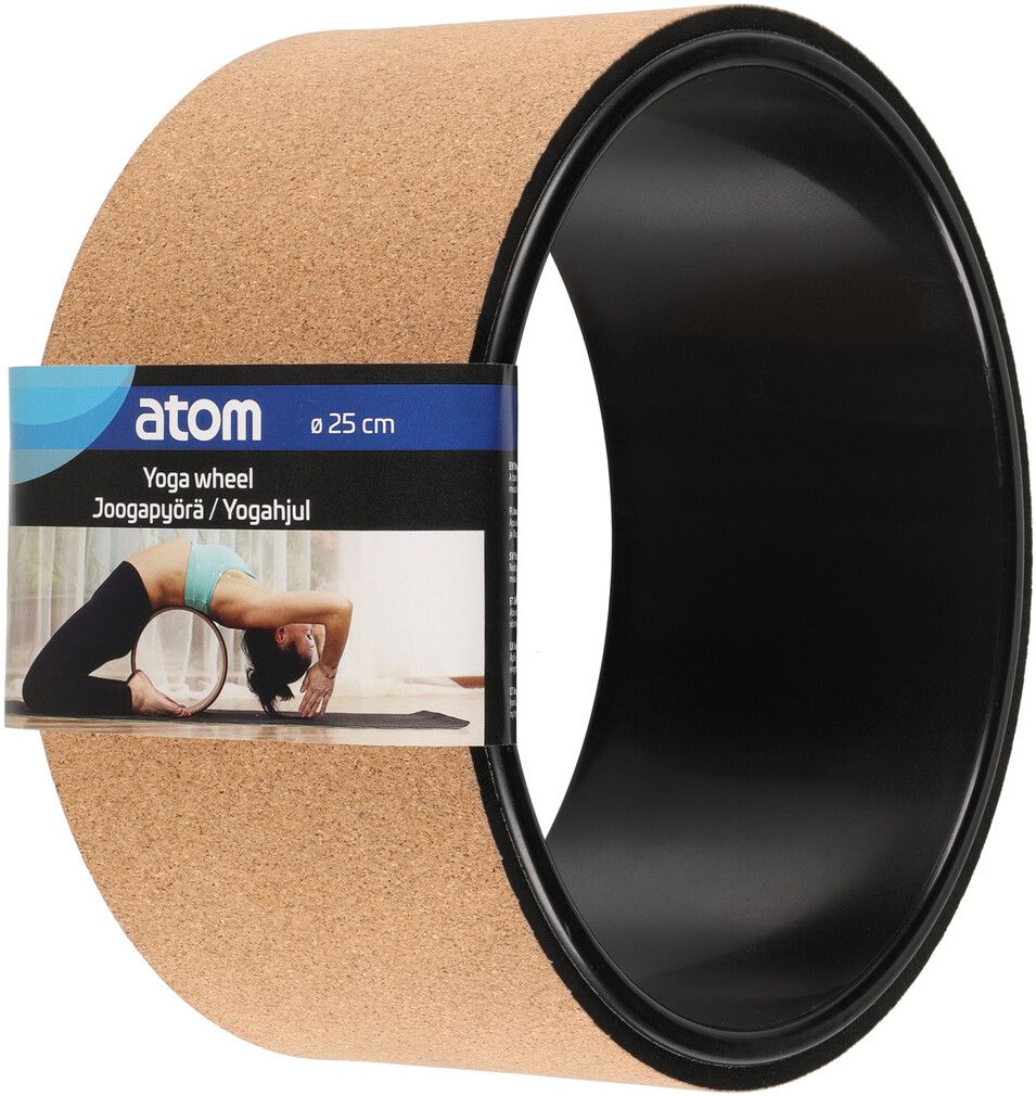 Atom Yogahjul i Kork - 25 cm