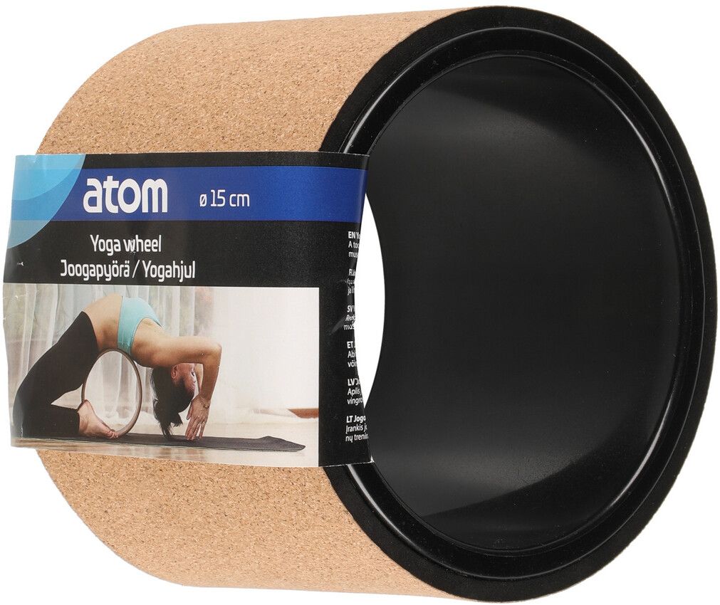 Atom Yogahjul i Kork - 15 cm