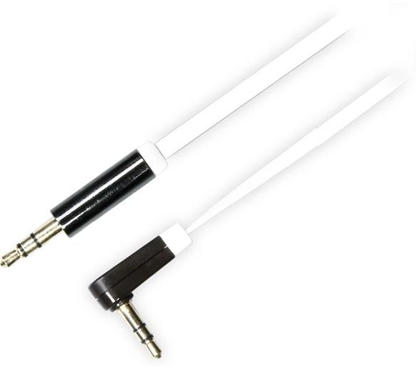 Deltaco Audio 3.5mm Male - 3.5mm Male Angled 1m 3.5mm 3.5mm