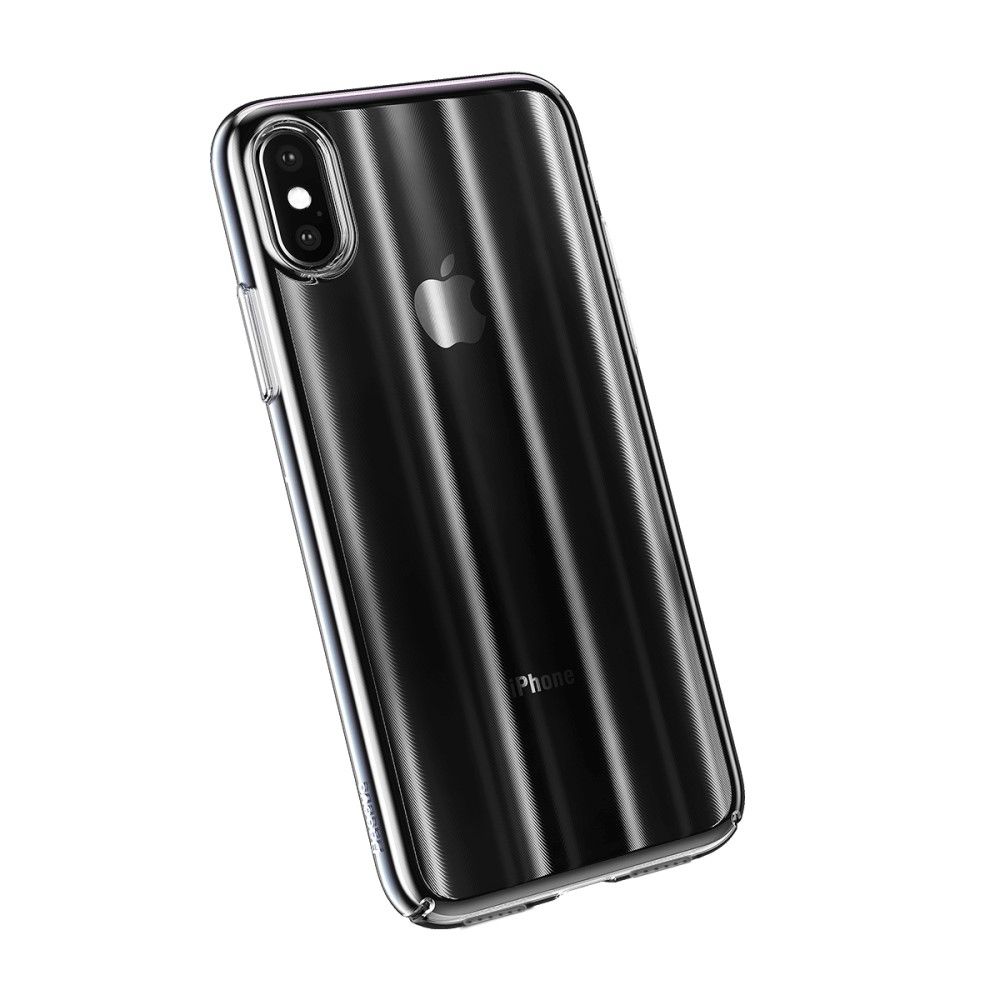 Baseus Aurora Case (iPhone Xs Max)  - Sort/gjennomsiktig