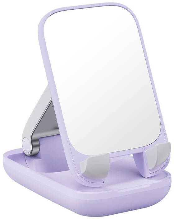 Baseus Folding Phone Stand with Mirror - Lila