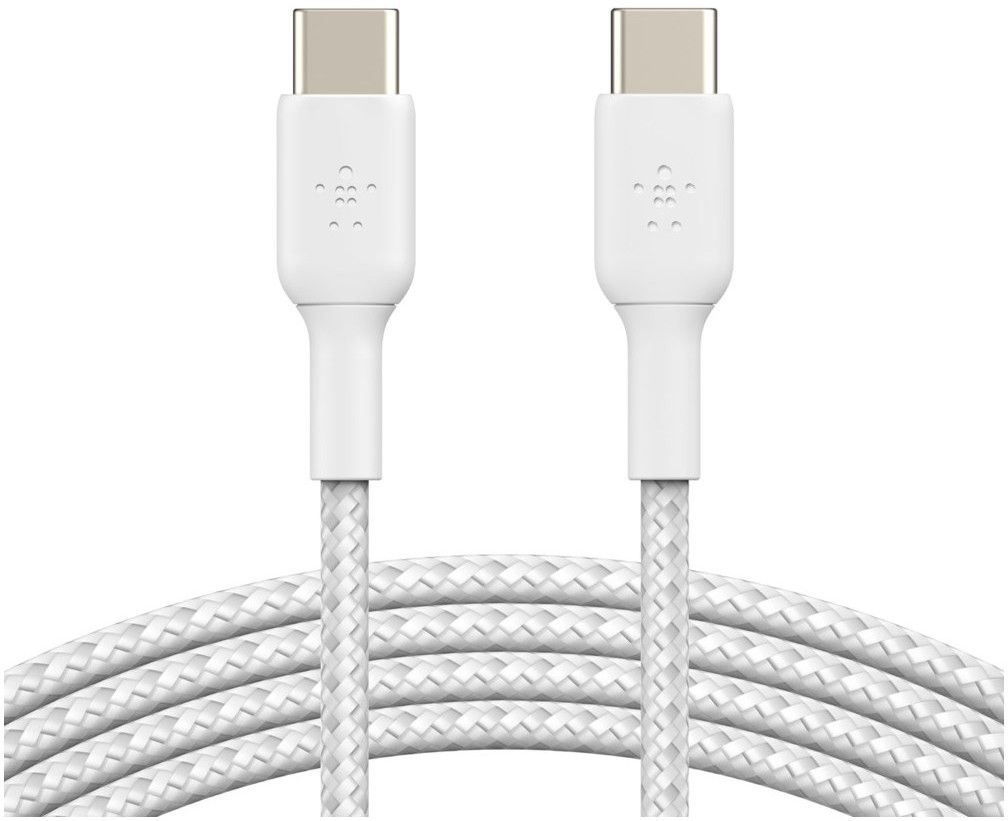 Belkin Boost Charge USB-C to USB-C Cable Braided - Hvit
