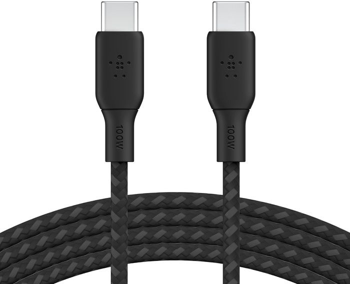 Belkin BoostCharge USB-C til USB-C-kabel 100W - Svart 3 meter
