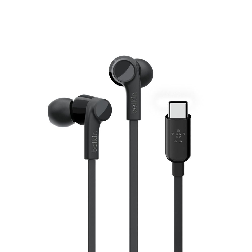 Belkin Soundform Cons-hodetelefoner med USB-C - Svart