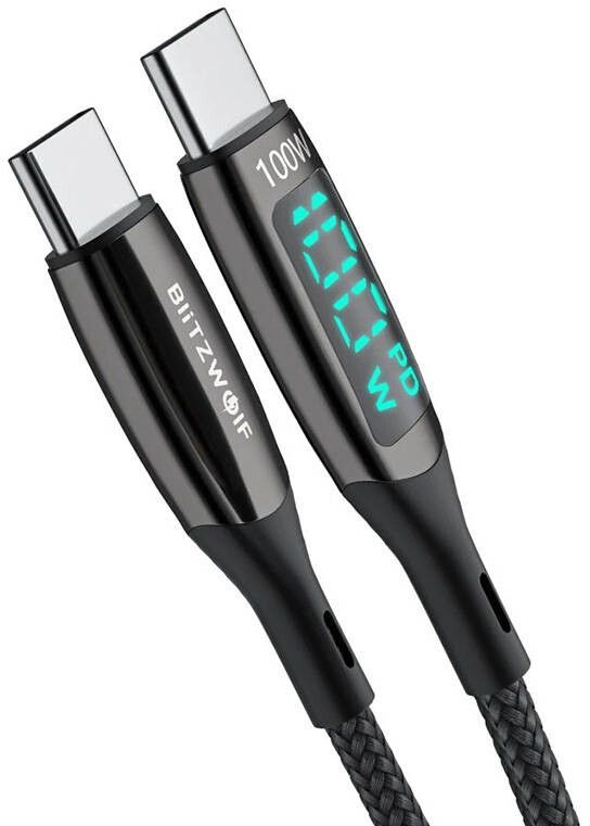 BlitzWolf BW-TC23 USB-C til USB-C-kabel - 180 cm
