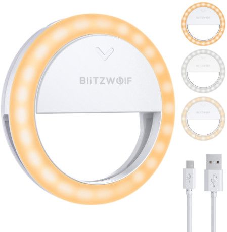 BlitzWolf Clip-On Ring LED-lys