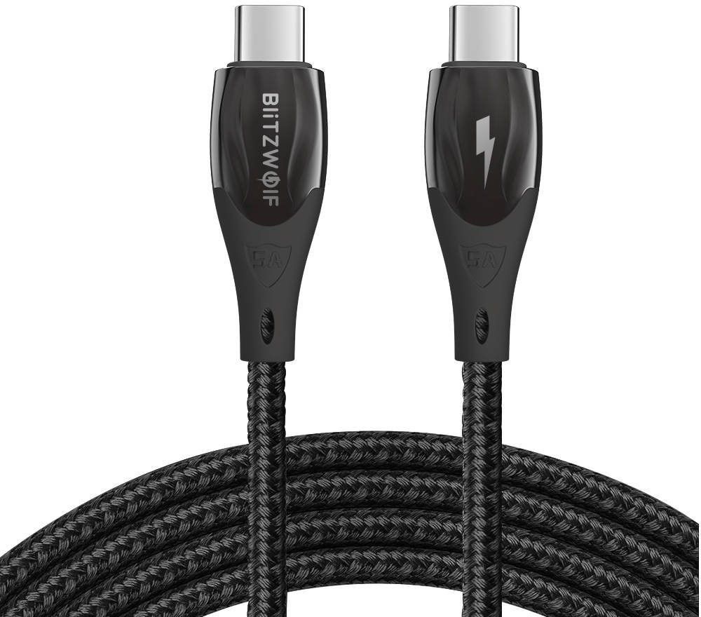 BlitzWolf USB-C til USB-C-kabel 96W - 1,8 meter