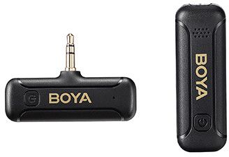 Boya By-wm3t2-m1 Trådløst Mikrofonsystem Med 3,5 Mm Trs-kontakter
