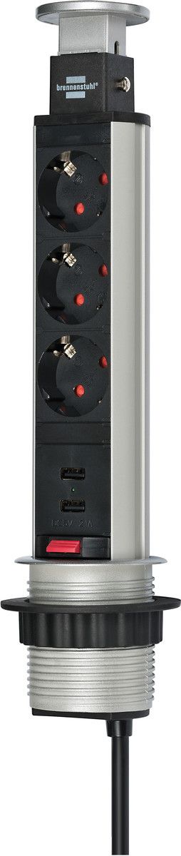 Brennenstuhl Tower Power Usb-charger Desktop Extension Socket