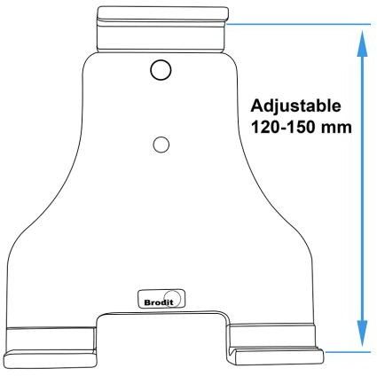 Brodit Aktiv holder for fast installasjon 727070