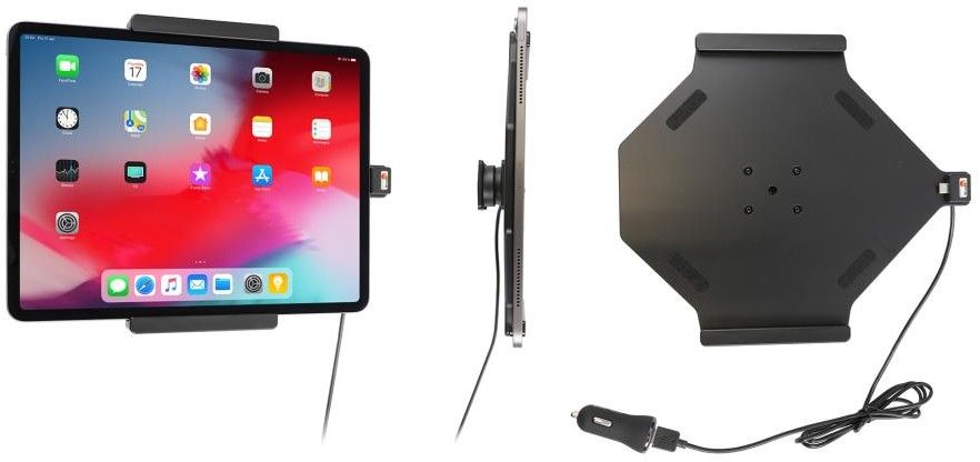 Brodit aktiv holder med USB-C-lading 721095 (iPad Pro 12,9 gen 3/4)
