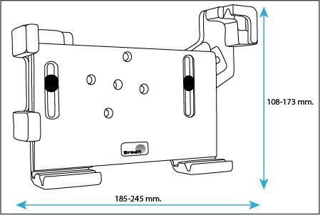 Brodit Passiv holder med kulesvivel 511625