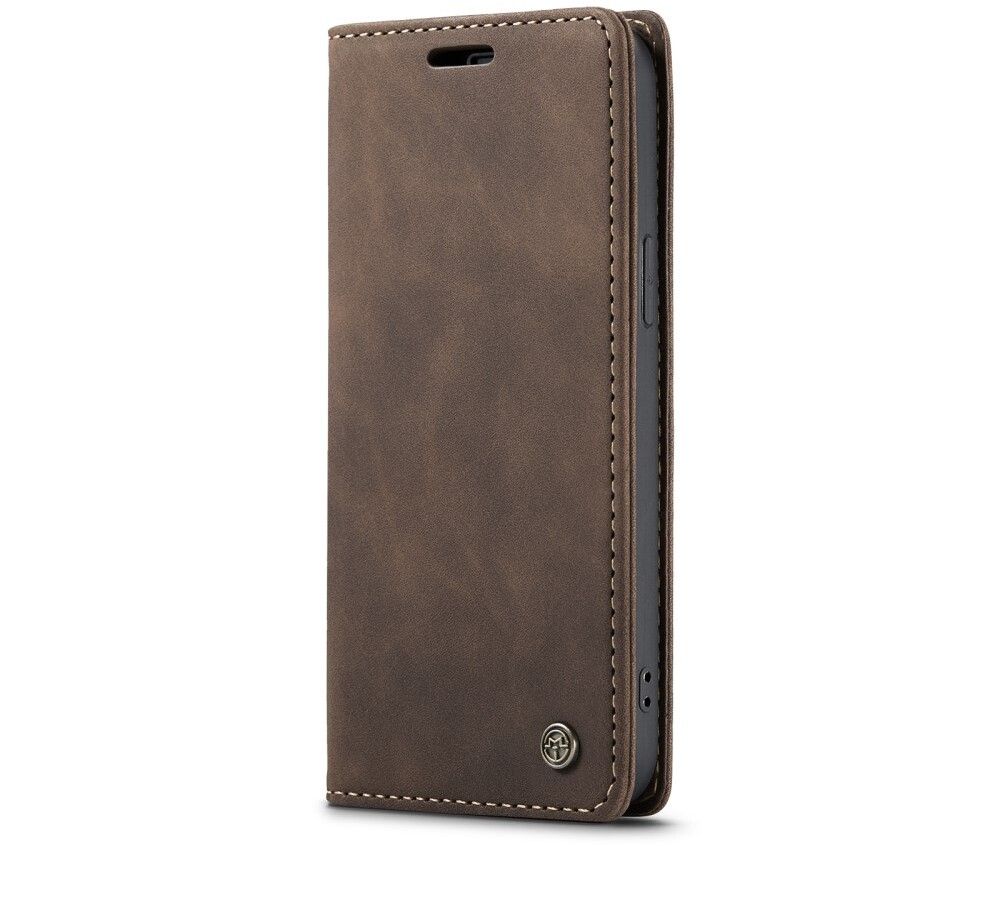 CaseMe Matte Wallet Style (iPhone 16e) - Brun