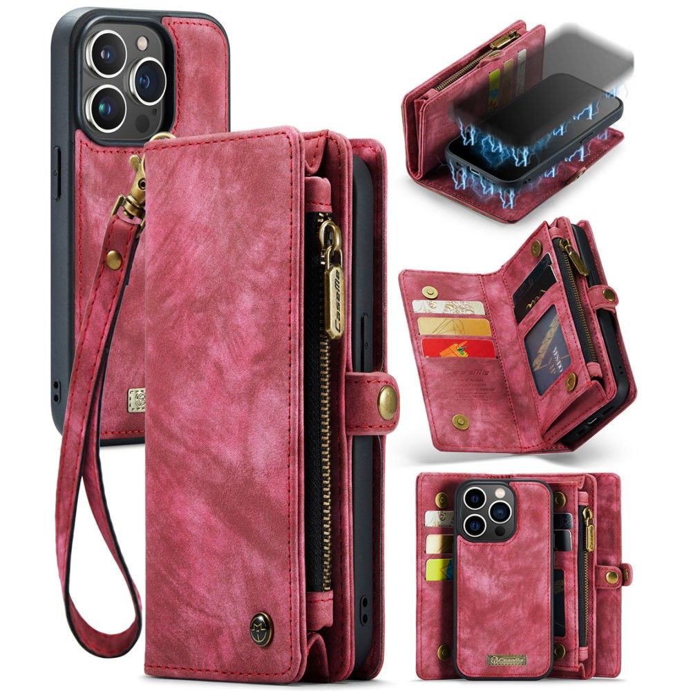 CaseMe Vintage 2-i-1 (iPhone 15 Pro Max) - RØd