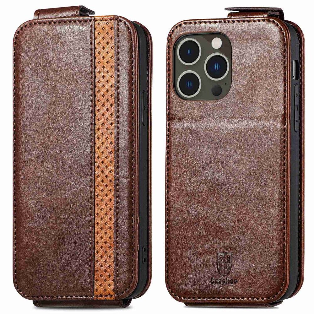 CaseNeo 003 Series Flip Cover (iPhone 14 Pro) - Brun